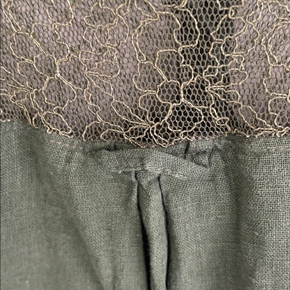 COPY - Free People olive/ army green button down blouse - Picture 5 of 7